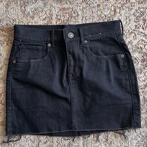 Express Mini Black Jean Skirt - Size 00